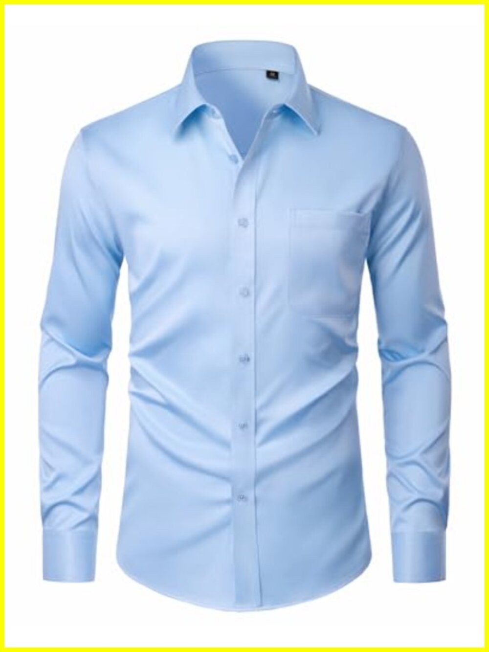 Men's Dress Shirt Stain Shield Wrinkle Resistant Stretch Long Sleeve Button Down